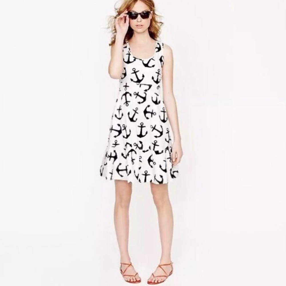 J. Crew Dizzy Anchor Dress